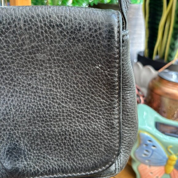 Authentic Vintage Coach Hudson Flap Pebble Leather Crossbody Bag - Picture 8 of 11